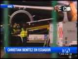 Así fue la llegada de Christian Benítez hasta el aeropuerto Mariscal Sucre en Tababela