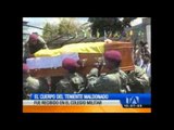 El cuerpo del Teniente fallecido fue recibido en el Colegio Eloy Alfaro