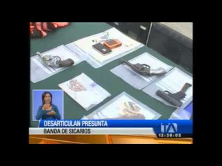 Policía desarticuló presunta banda de sicarios en El Oro