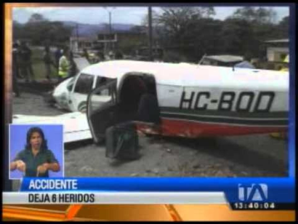 Avioneta sufrió accidente en la Amazonía