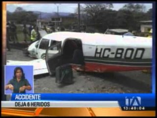 Avioneta sufrió accidente en la Amazonía