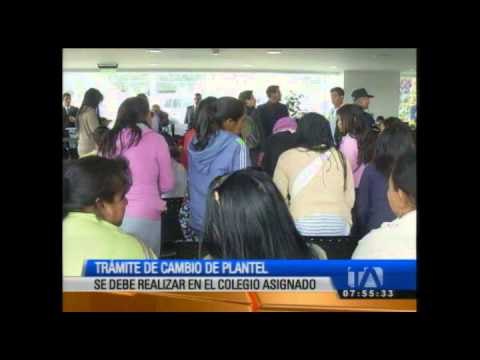 Estudiantes que requieran cambio de plantel deberán realizarlo en colegio asignado