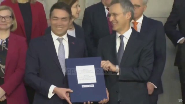 Maqedonia e Veriut në NATO, nënshkruhet protokolli - Top Channel Albania - News - Lajme