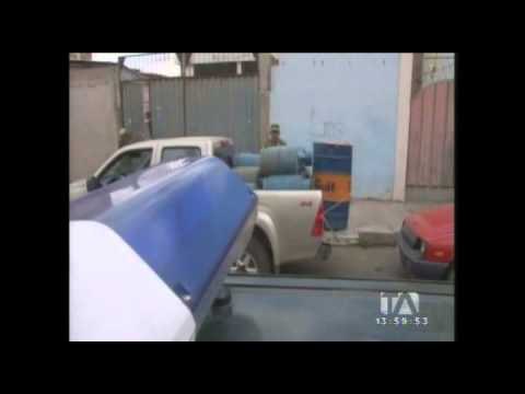 Operativo militar decomisa cilindros de gas que se vendían ilegalmente