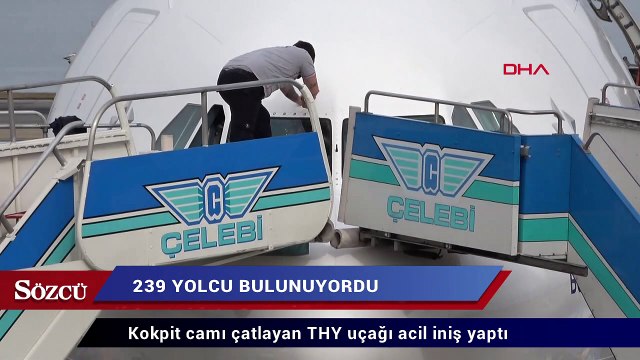 Kokpit camı çatlayan THY uçağı acil iniş yaptı