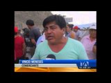 Moradores y comerciantes del Valle del Chota bloquearon la vía Panamericana