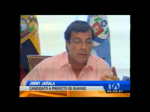 Jimmy Jairala oficialmente inició su primer día como candidato a la reelección como prefecto