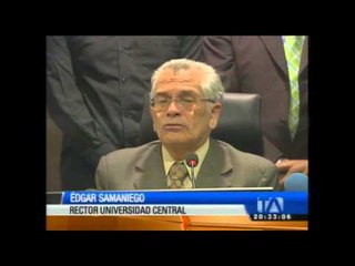 Edgar Samaniego, rector de la Universidad Central impugnará la recategorización de dicho centro