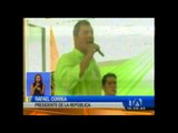 Presidente Correa recorrió Zamora Chinchipe en apoyo a los candidatos de Alianza País