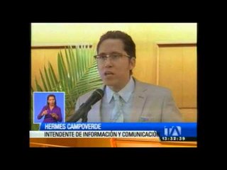 Hermes Campoverde fue posesionado como Intendente Regional de Información