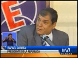 Correa cumple agenda en Guayaquil