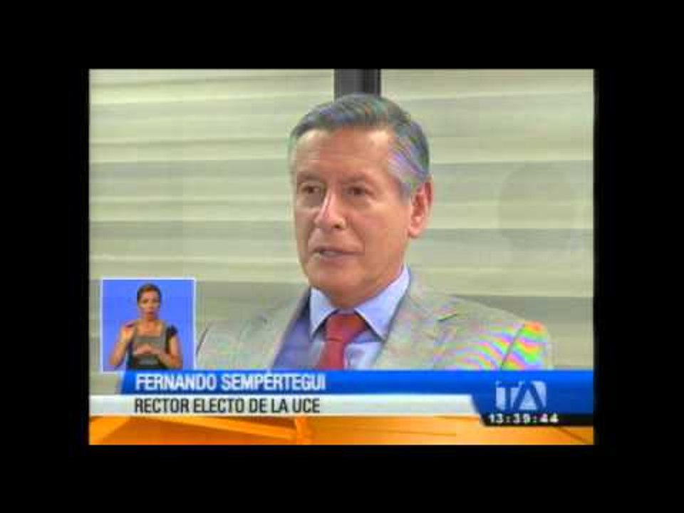 Rector Fernando Sempértegui