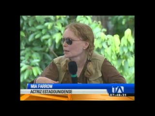 Mia Farrow recorrió la zona del pozo 'Aguarico 4'