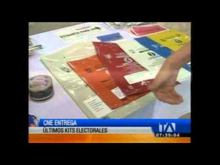 Download Video: CNE entrega últimos kits electorales