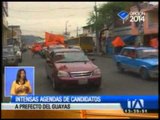 Candidatos a prefectos del Guayas intensifican campaña