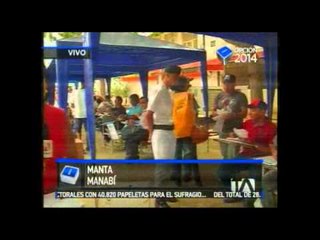 La jordana electoral avanzó sin contratiempos en Manta