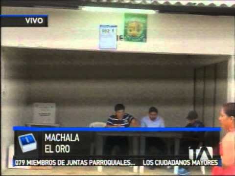 Votaciones en El Oro