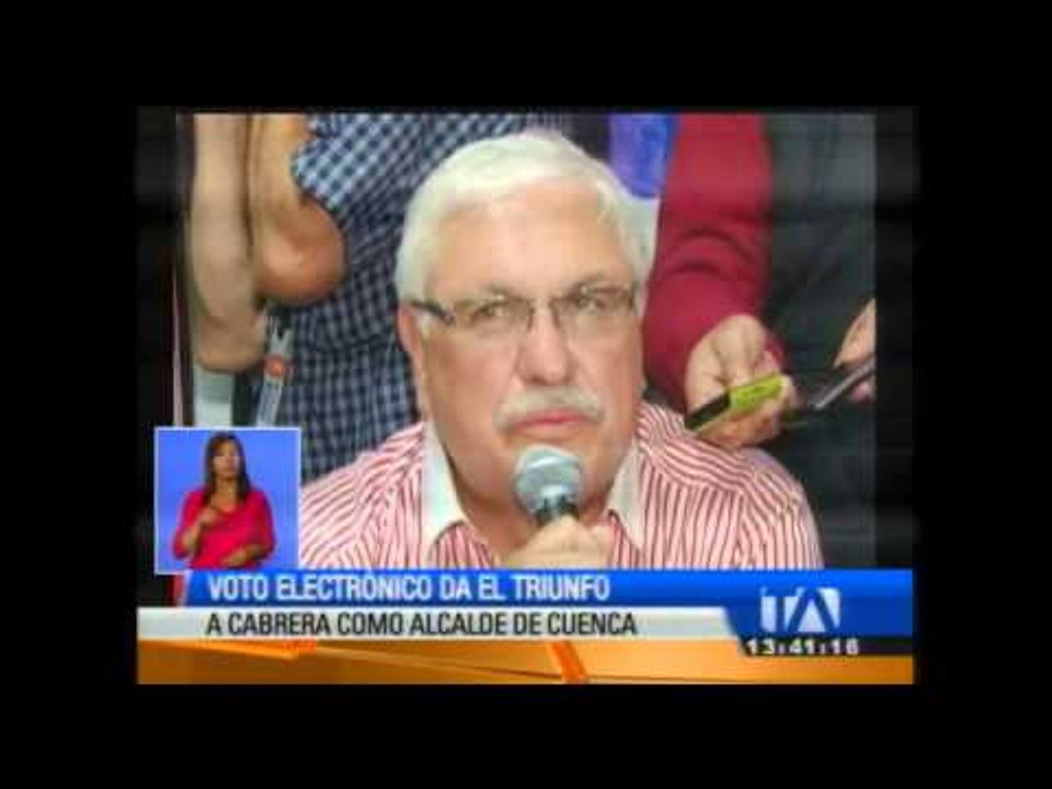 Azuay 100% escrutado con el voto electrónico