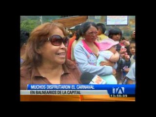 Download Video: Balnearios de Quito fueron visitados por turistas nacionales en carnaval