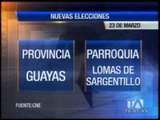 Se repetirán elecciones al parroquias donde hubo desmanes