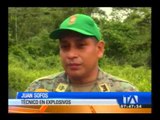 Policía destruye material explosivo ilegal en Santo Domingo de los Tsáchilas