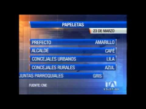 Material electoral se reparte en 13 parroquias del país que sufragarán este domingo