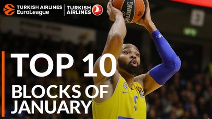 Turkish Airlines EuroLeague, Top 10 Blocks of January