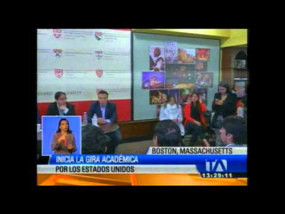 Inicia la gira académica de Rafael Correa por Estados Unidos  La agenda del