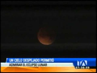 Así se vio el "Eclipse de Sangre" en Ecuador
