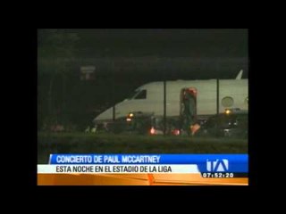 Paul McCartney llegó a Quito