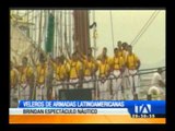 Buques internacionales brindan espectáculo en el Puerto de Manta