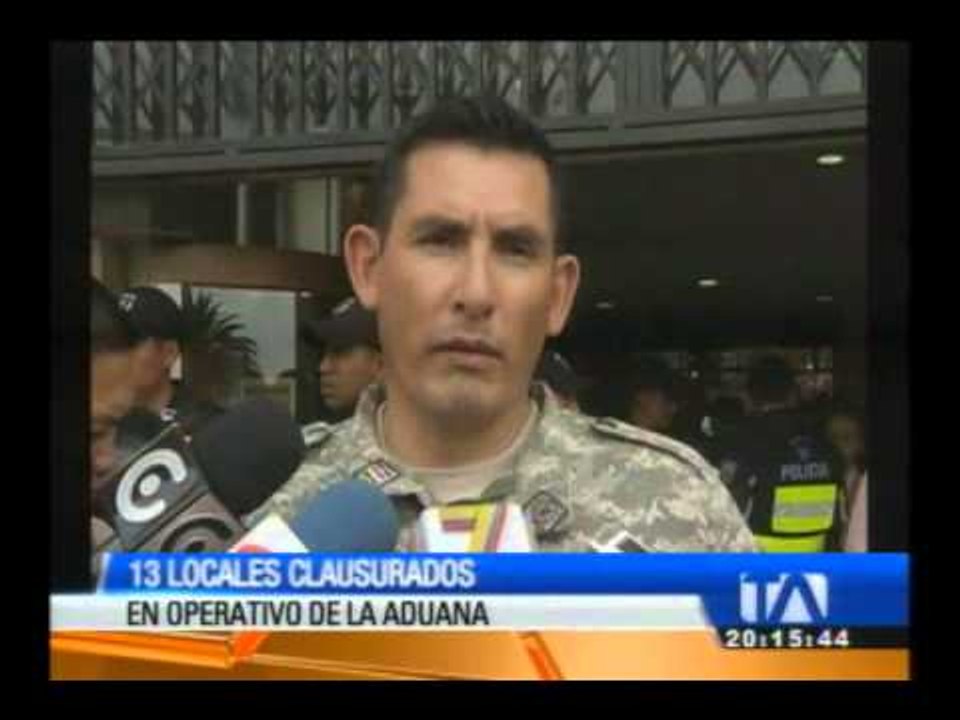 Aduana clausura locales comerciales en Quito