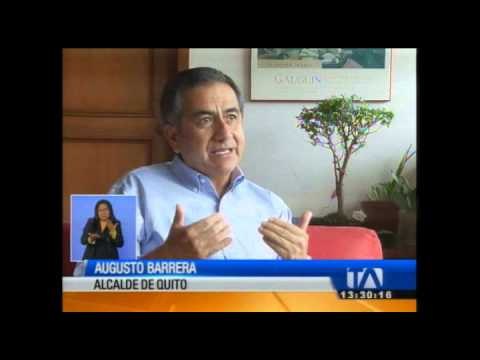 Augusto Barrera cumple su último día al frente de la Alcaldía de Quito