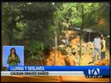 Fuertes lluvias y deslaves causan deslizamientos de tierra  en El Oro