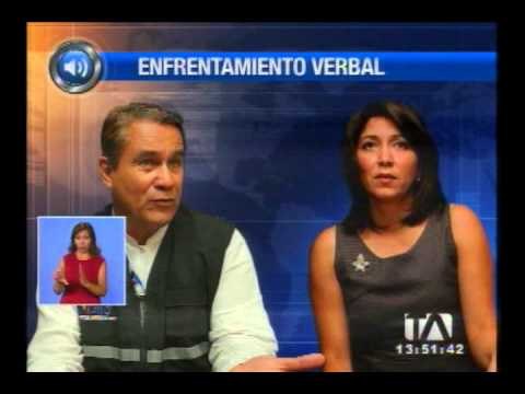 Enfrentamiento verbal entre Domingo Paredes y Nubia Villacís