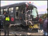 Choque entre tren y volqueta deja dos heridos en Salcedo