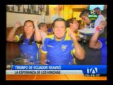Guayaquileños festejan el triunfo de la Tricolor