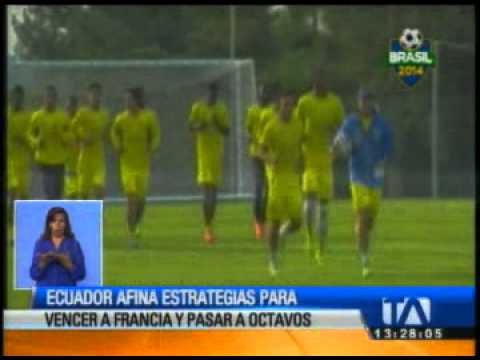 Ecuador afina estrategias para vencer a Francia y pasar a octavos de final