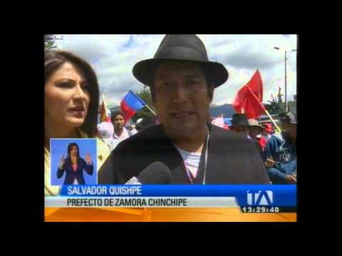 Marcha indigna avanza hacia el parque El Arbolito