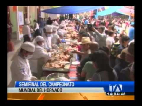 Se desarrolló la semifinal del Mundial del Hornado en Chimborazo