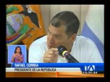 Correa cumple agenda en Guayaquil