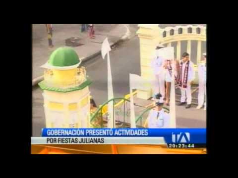 Gobernación del Guayas presentó actividades por fiestas julianas
