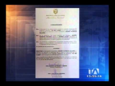Asamblea Nacional felicitó al ganador de Yo Me Llamo 2