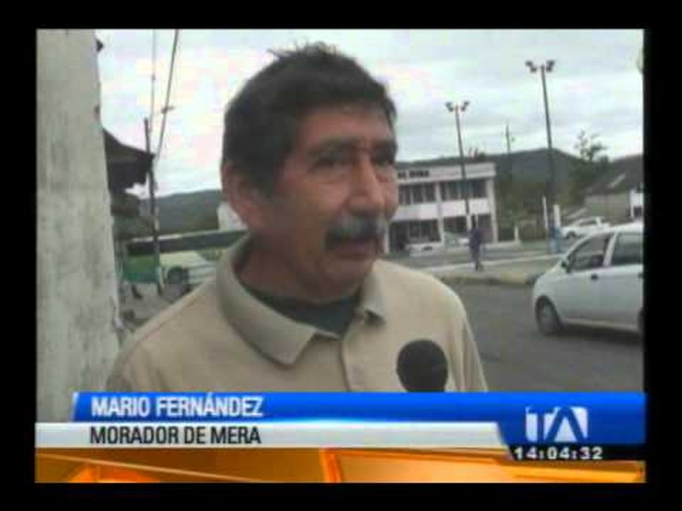 Mera: Avenida Francisco Salvador está en malas...