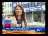 Participación Ciudadana debate renovación del CNE