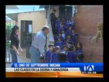 El 1 de septiembre inician las clases en la Sierra y Amazonía