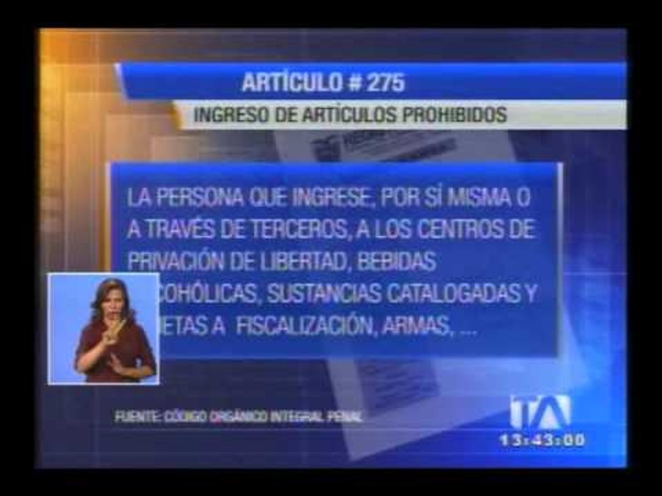 Mujeres intentaban ingresar artículos prohibidos a la cárcel