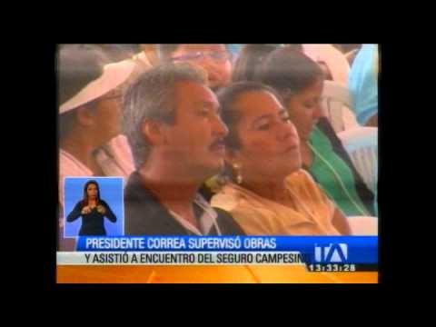 Presidente Correa asistió a encuentro del seguro campesino
