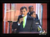 Correa asistió a sesión solemne por Independencia de Latacunga
