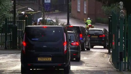 Theresa May arrives in Belfast for Brexit talks